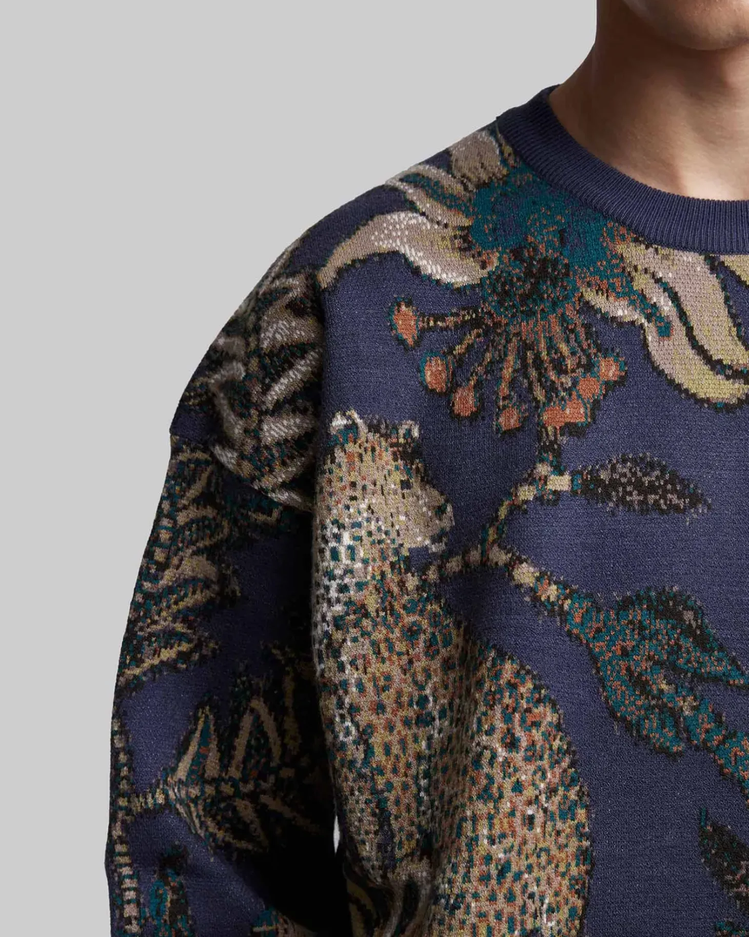 Sweatshirt With Animal & Plant Graphics