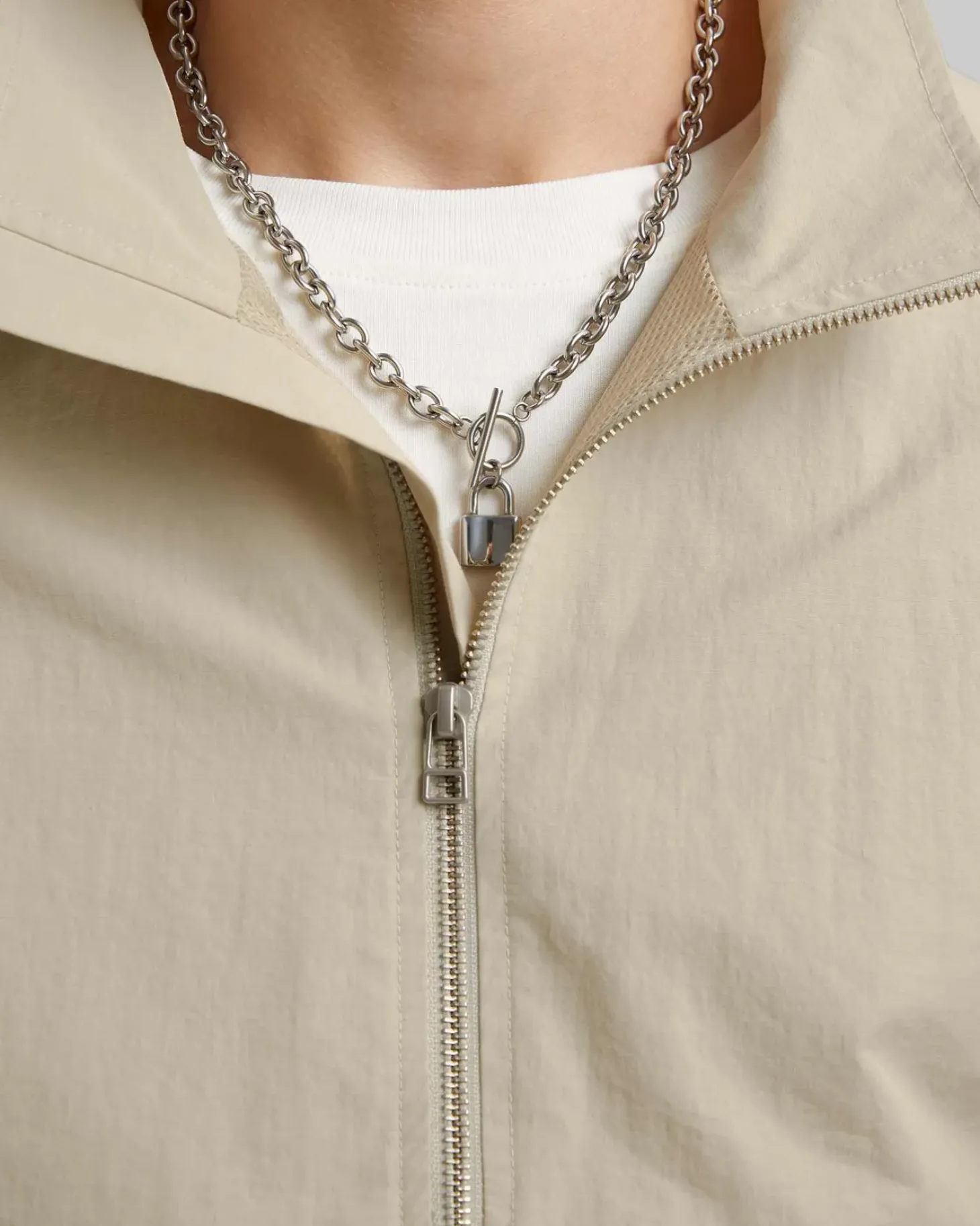 The Beige Windbreaker Set