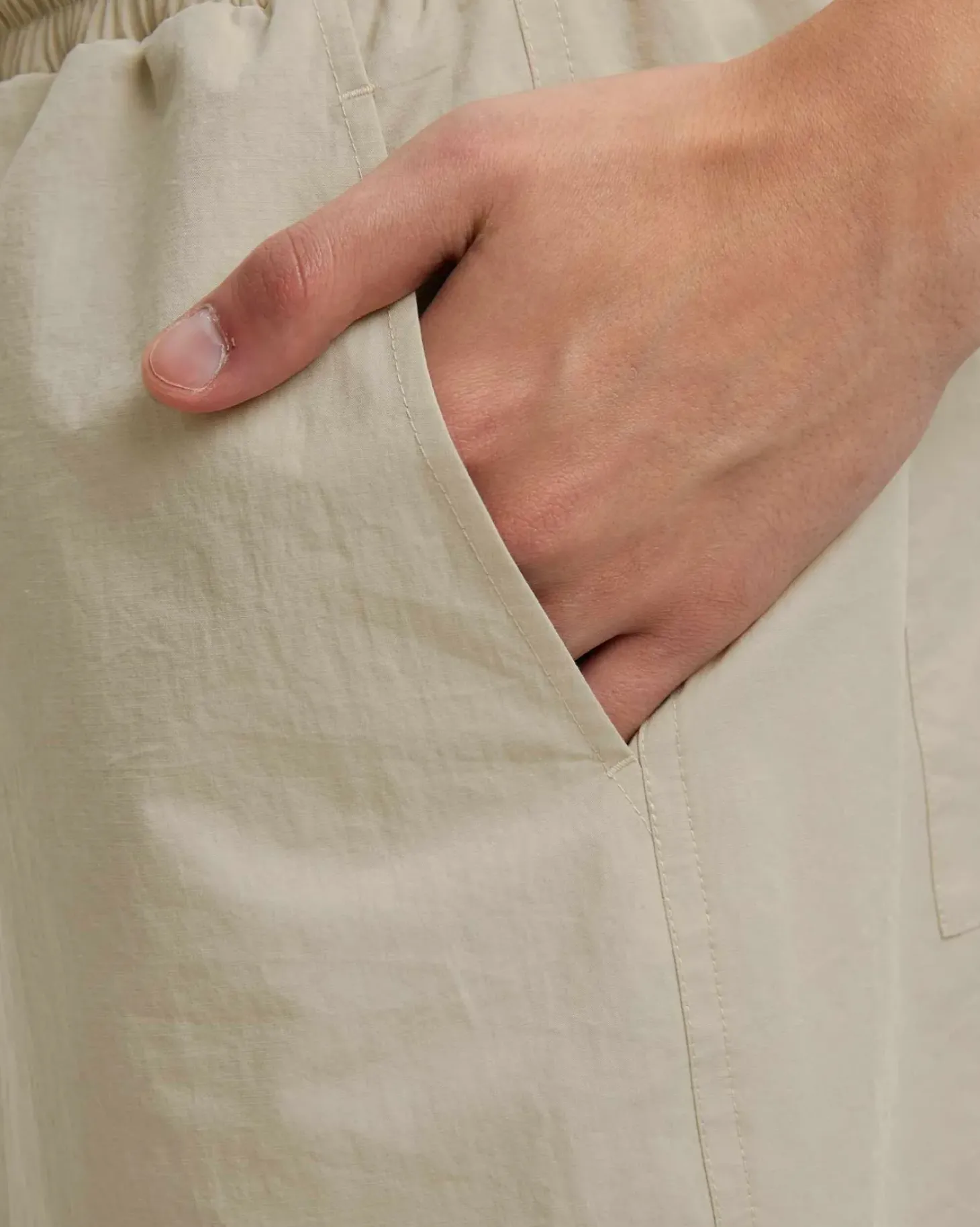 The Beige Windbreaker Set