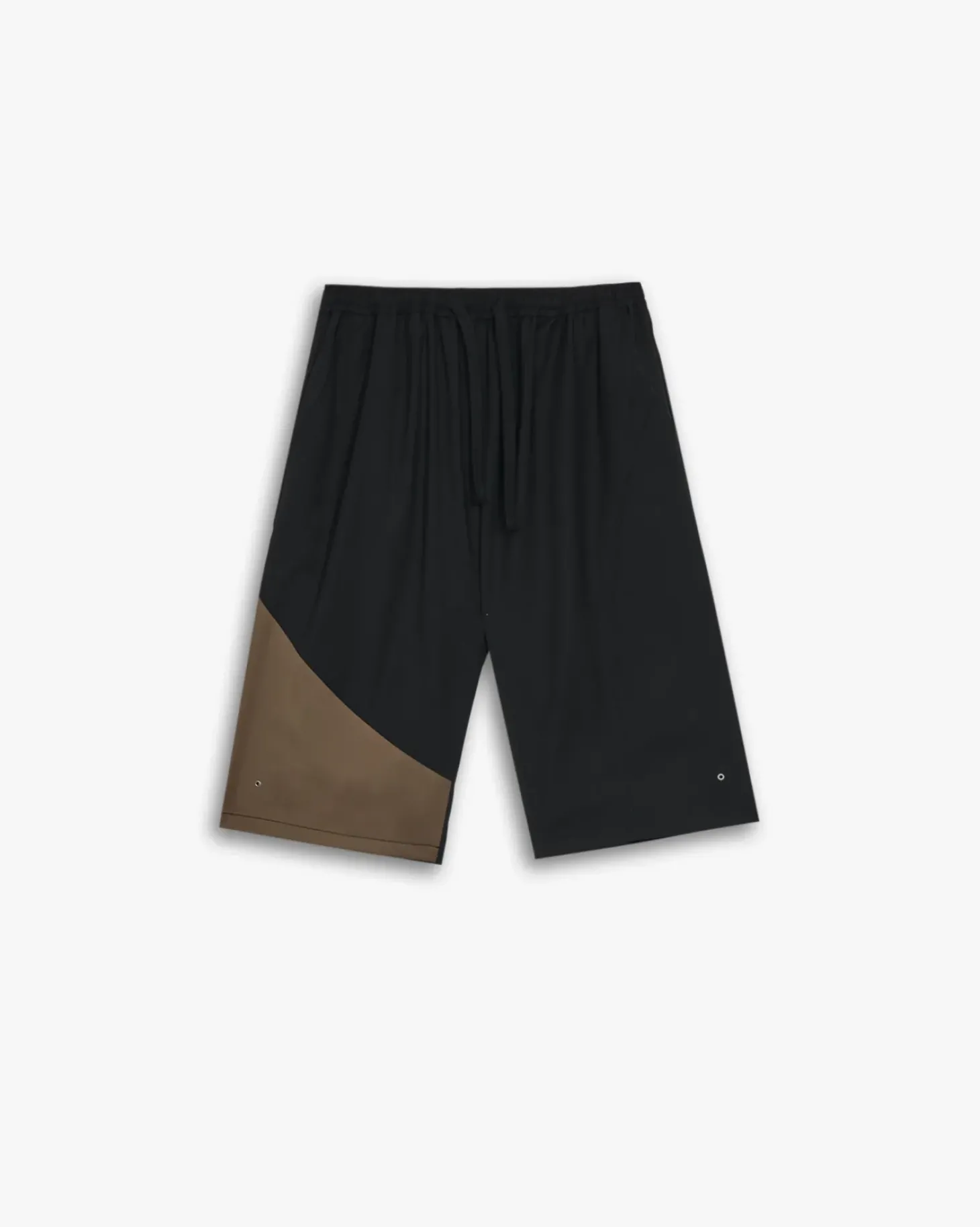 Two-Tone Draping Shorts