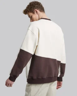 Two-Tone Half-Zip Sweatshirt