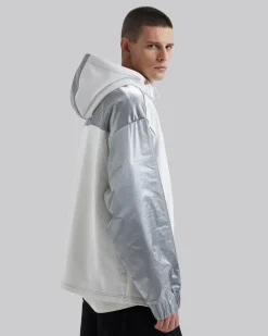 Two-Tone Paneled Hoodie