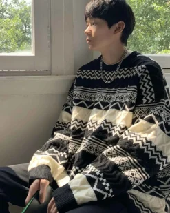 Vintage Loose-Cut Crew Jumper