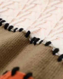 Vintage Patchwork Knit Jumper