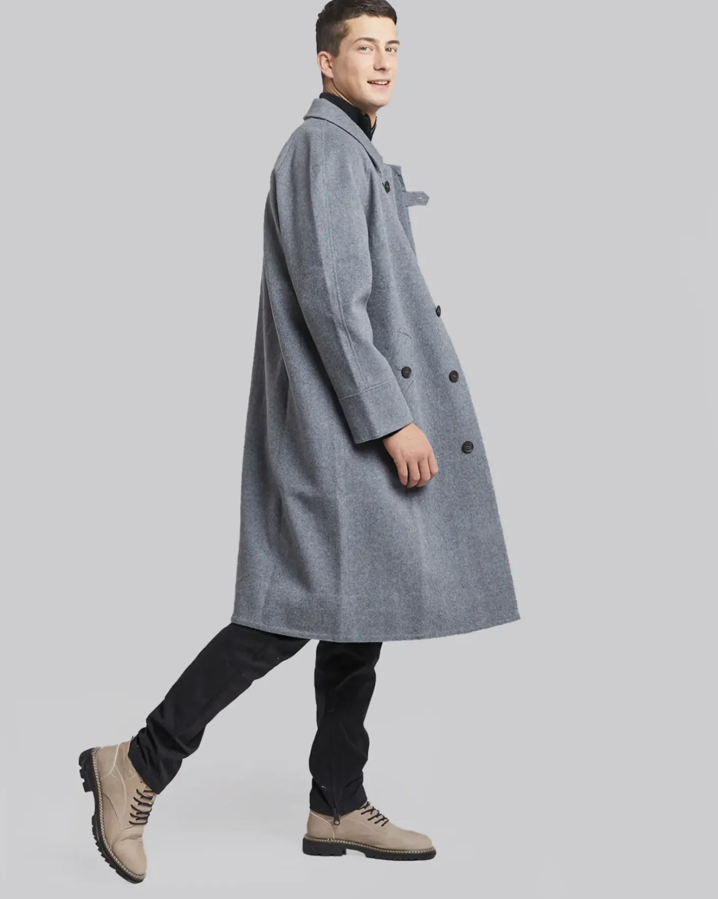 Wool-Cashmere Long Coat